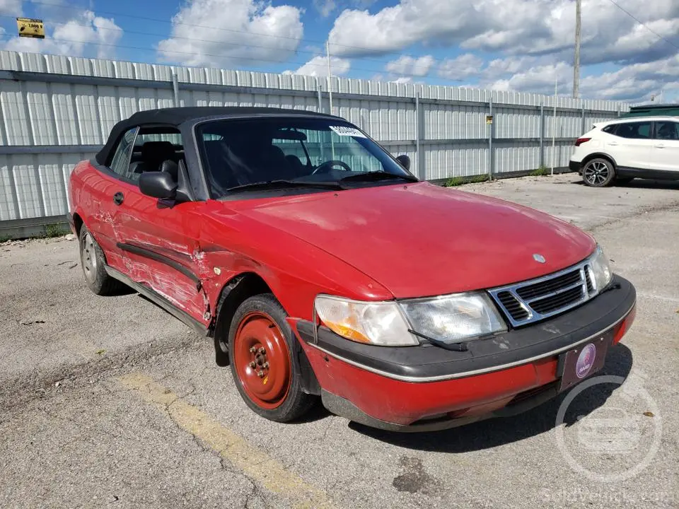YS3DD78B4V7004080 Saab 900 S 1997 Red 2.3L 4