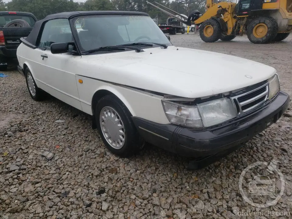YS3AL76L3M7018682 Saab 900 Base 1991 White 2.0L 4