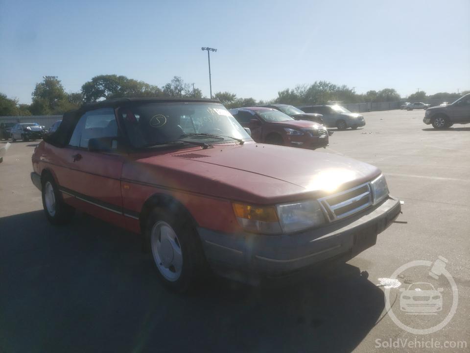 YS3AL76L5M7002077 Saab 900 Base 1991 Red 2.0L 4