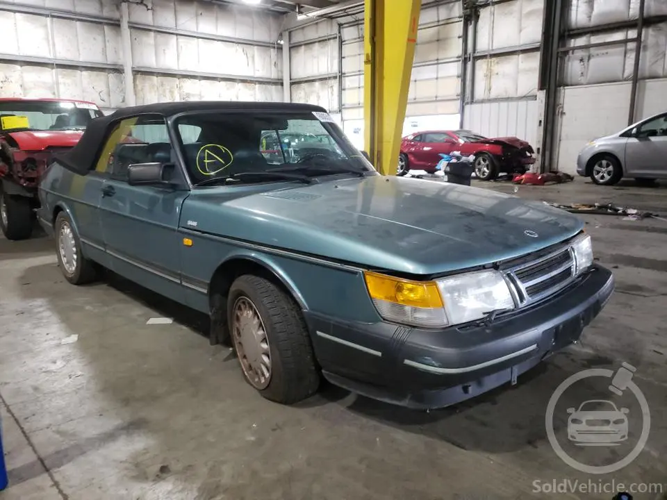 YS3AL75L2M7007724 Saab 900 Base 1991 Turquoise 2.0L 4