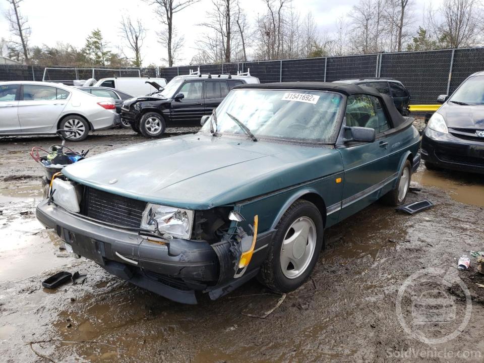 YS3AL75L8N7011746 Saab 900  1992 Green 2.0L 4