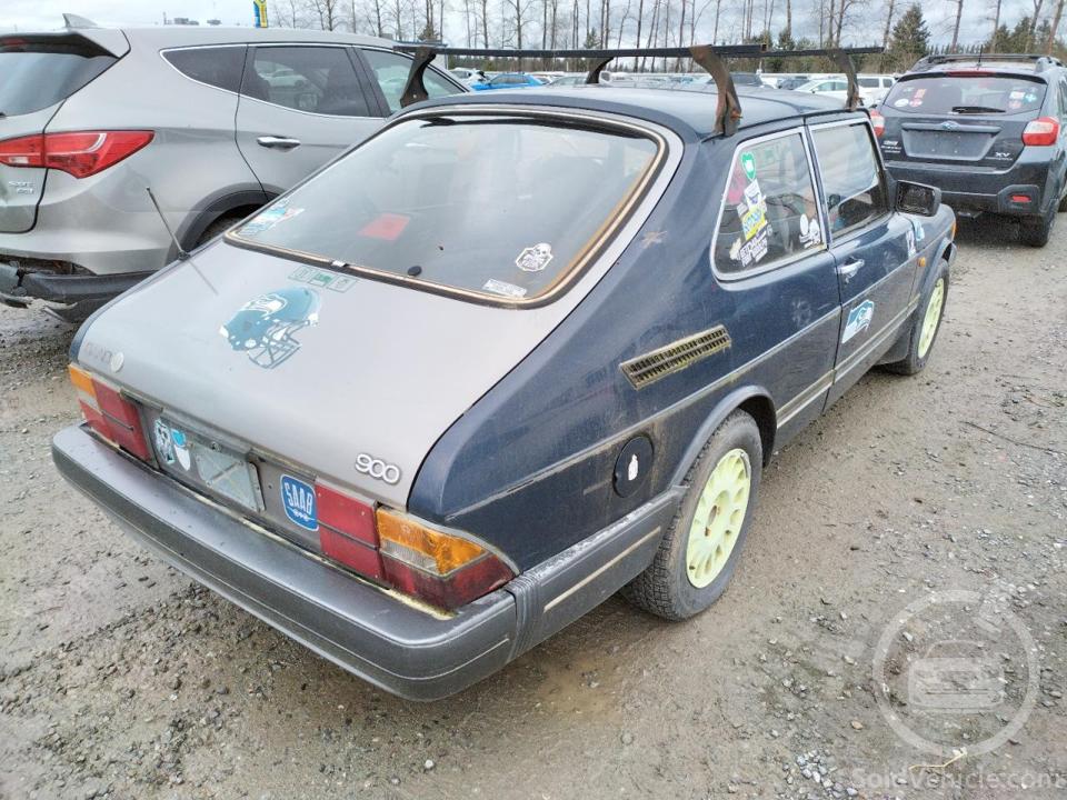 YS3AR36J6J3021407 Saab 900  1988 Blue 2.0L 4