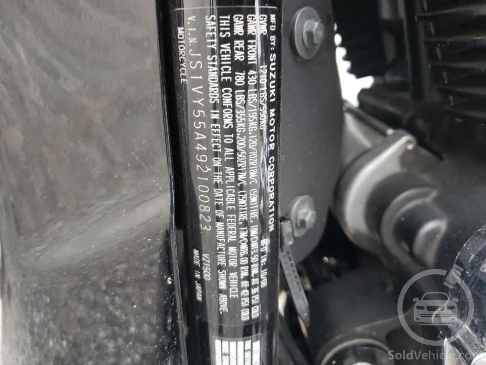 JS1VY55A492100823 Suzuki Cyc Vz/Vzr  2009 Black