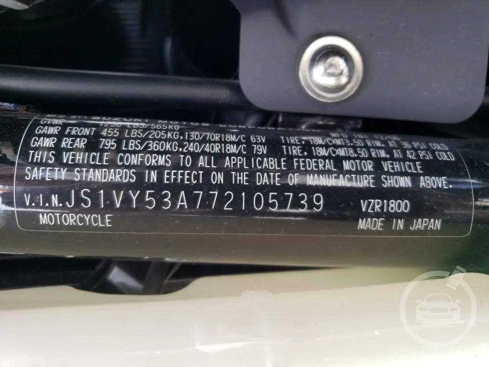 JS1VY53A772105739 Suzuki Cyc Vz/Vzr  2007 White